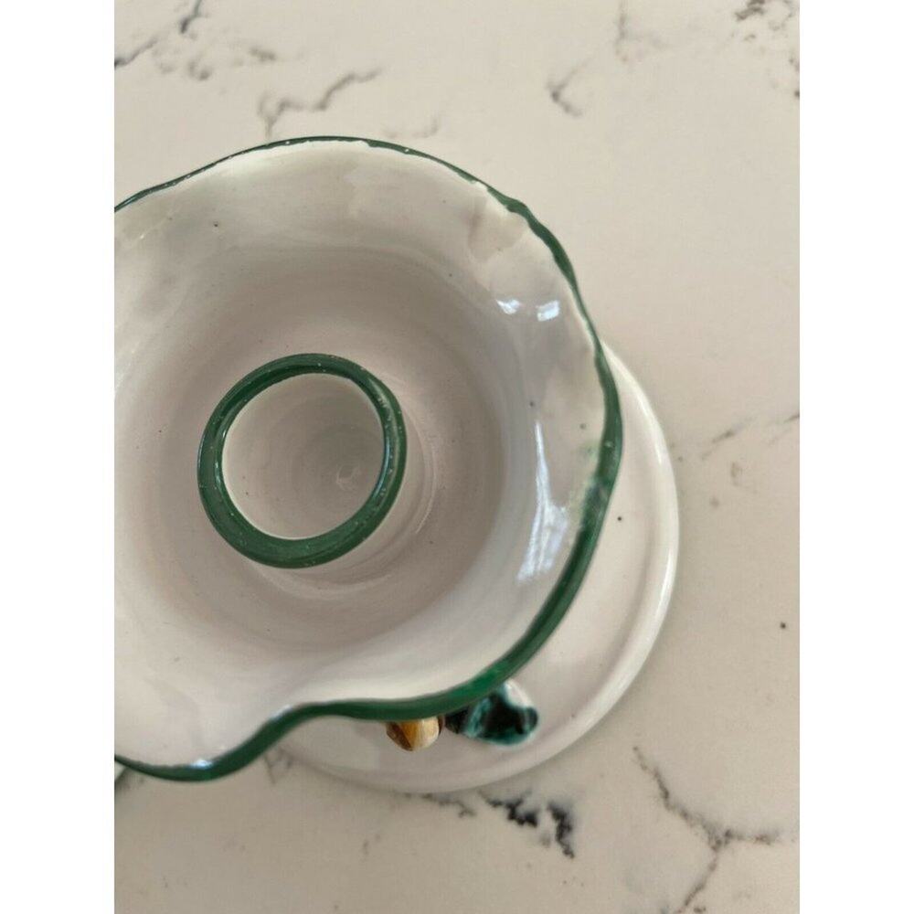 Made in Italy Hand Painted Floral 4” Candle Holders - Picture 9 of 11